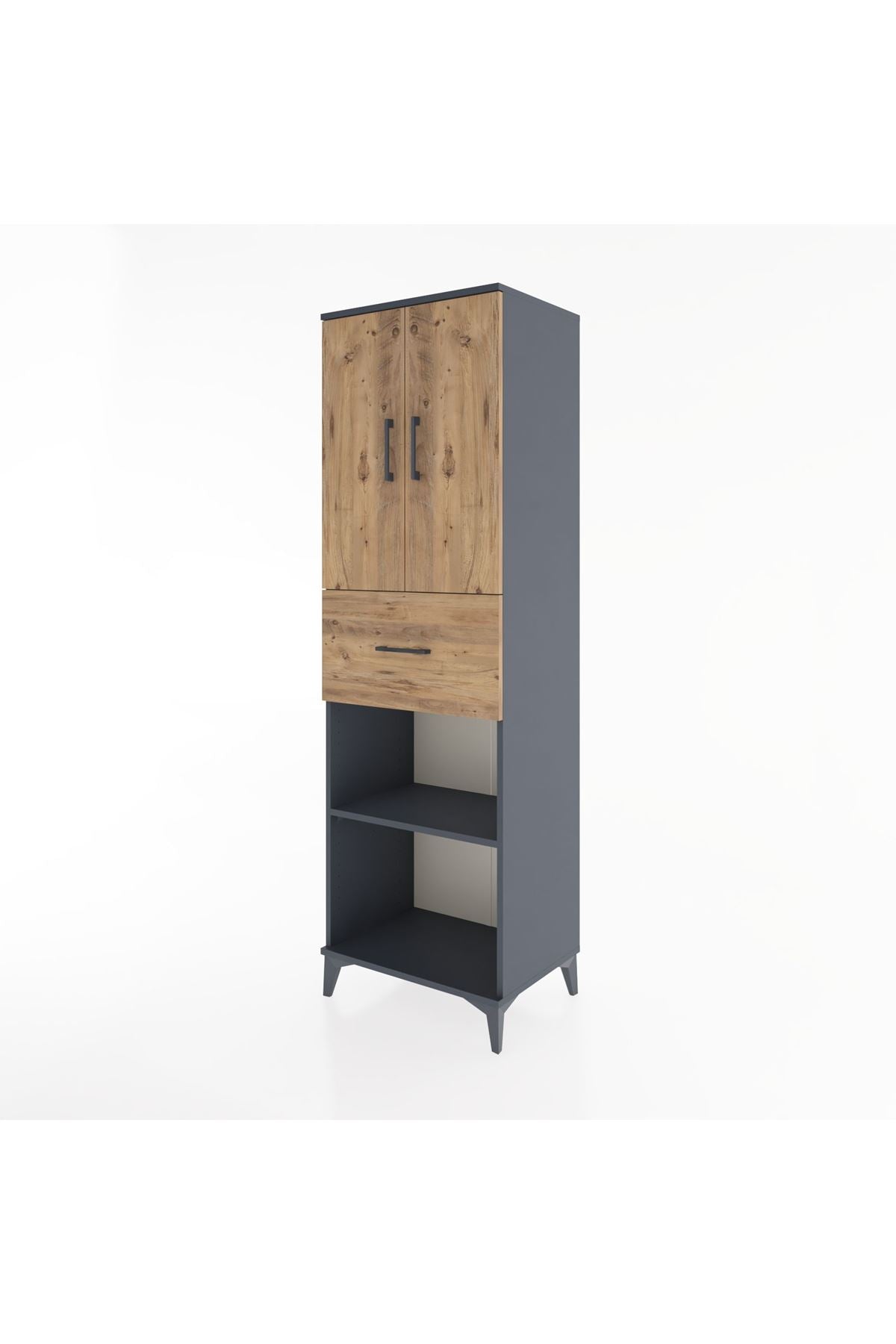 Hyperion Dolap 4 Raflı Tek Çekmeceli 2 Kapaklı 60x44x195 - S59M002V6B