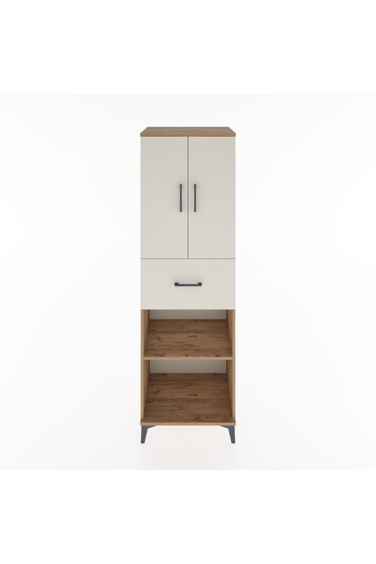 Hyperion Dolap 4 Raflı Tek Çekmeceli 2 Kapaklı 60x44x195 - S59M002V7B