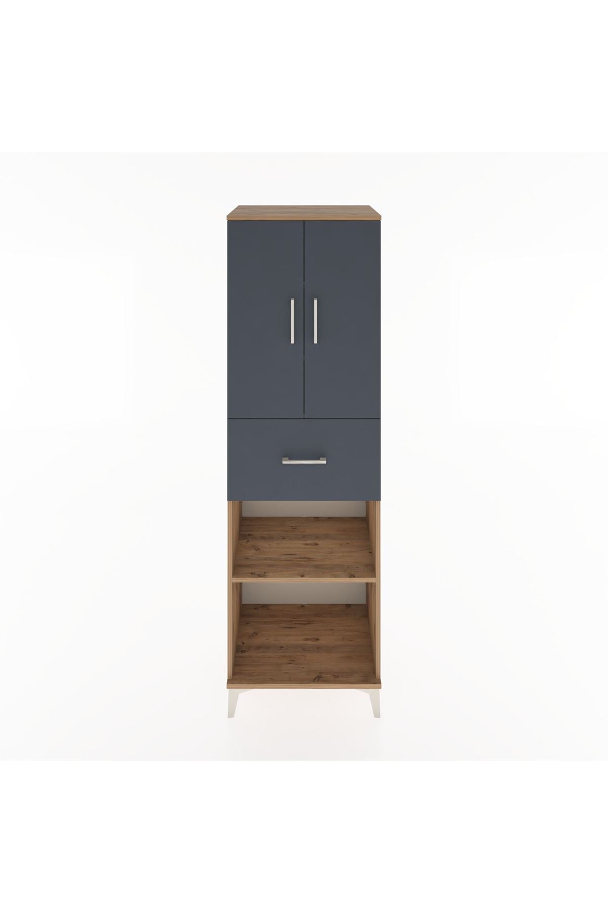 Hyperion Dolap 4 Raflı Tek Çekmeceli 2 Kapaklı 60x44x195 - S59M002V8B