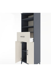 Hyperion Dolap 4 Raflı Tek Çekmeceli 2 Kapaklı 60x44x195 - S59M003V4B