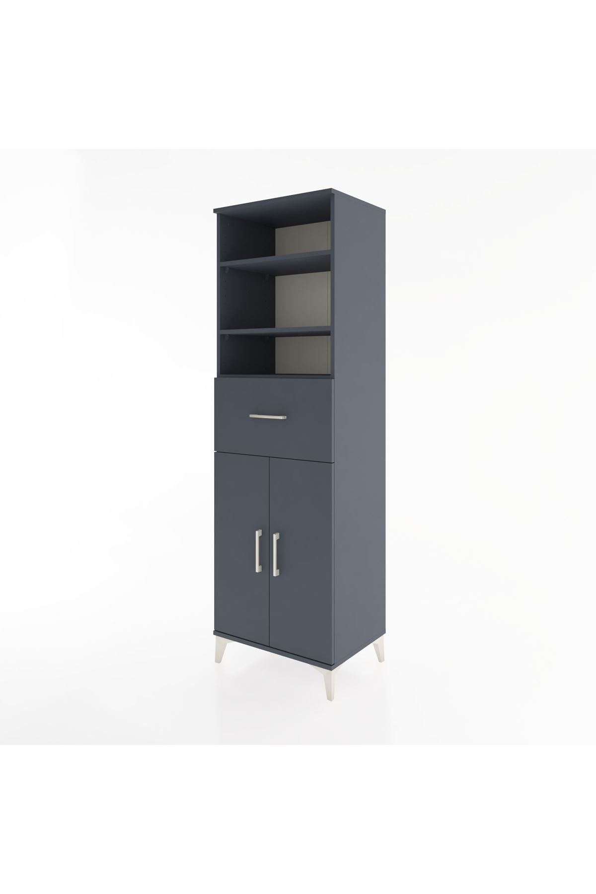 Hyperion Dolap 4 Raflı Tek Çekmeceli 2 Kapaklı 60x44x195 - S59M003V5B