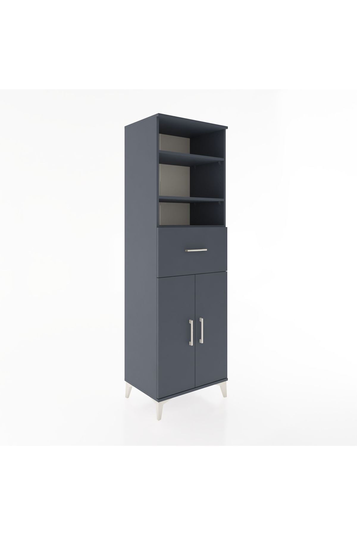 Hyperion Dolap 4 Raflı Tek Çekmeceli 2 Kapaklı 60x44x195 - S59M003V5B