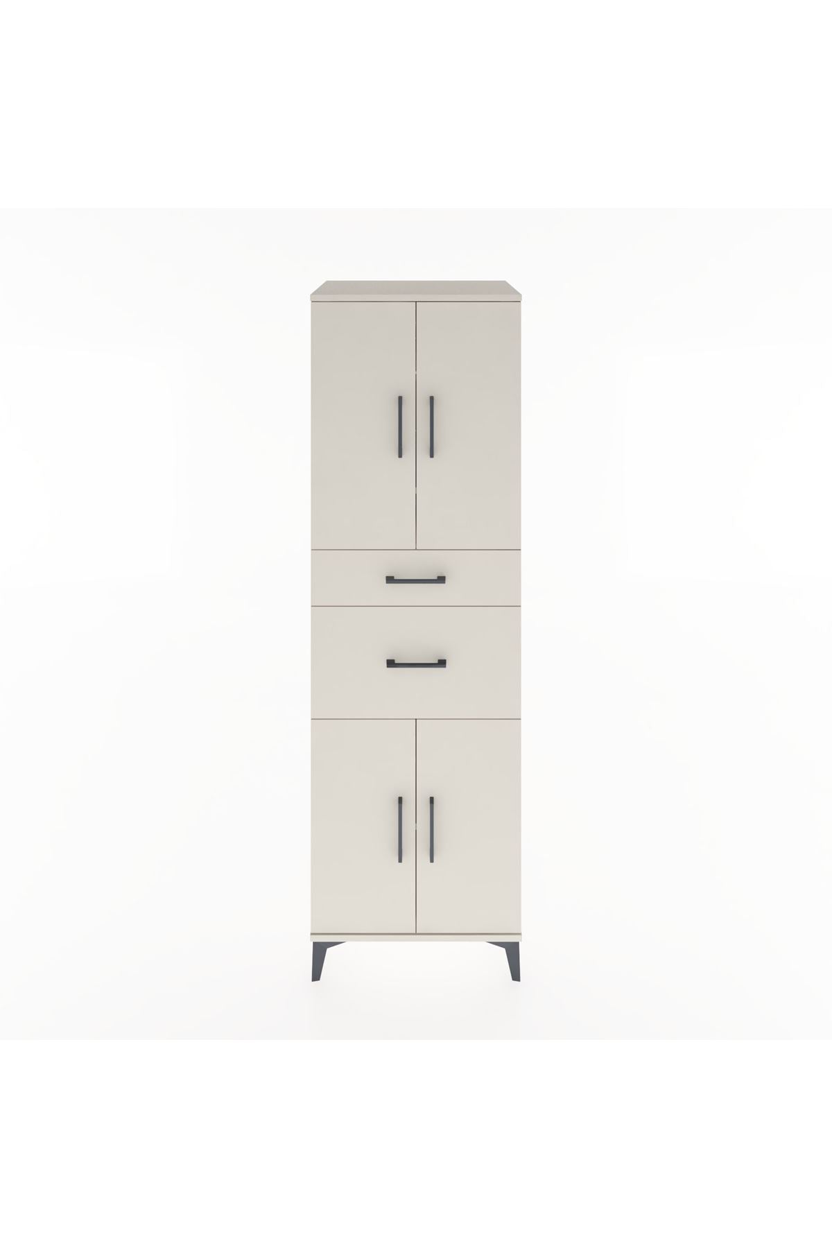 Hyperion Dolap 4 Raflı 2 Çekmeceli 4 Kapaklı 60x44x195 - S59M004V1B