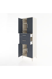 Hyperion Dolap 4 Raflı 2 Çekmeceli 4 Kapaklı 60x44x195 - S59M004V2B