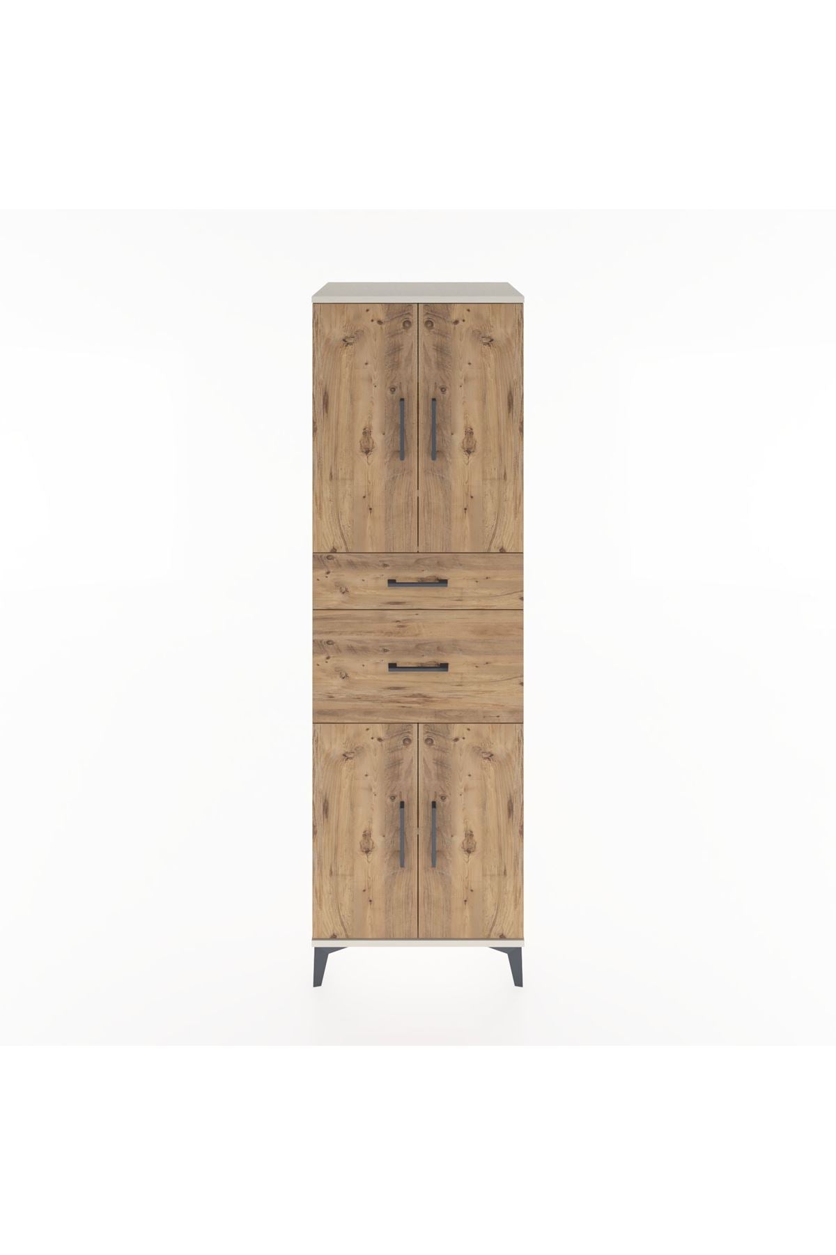 Hyperion Dolap 4 Raflı 2 Çekmeceli 4 Kapaklı 60x44x195 - S59M004V3B