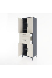 Hyperion Dolap 4 Raflı 2 Çekmeceli 4 Kapaklı 60x44x195 - S59M004V4B