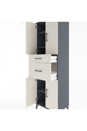 Hyperion Dolap 4 Raflı 2 Çekmeceli 4 Kapaklı 60x44x195 - S59M004V4B