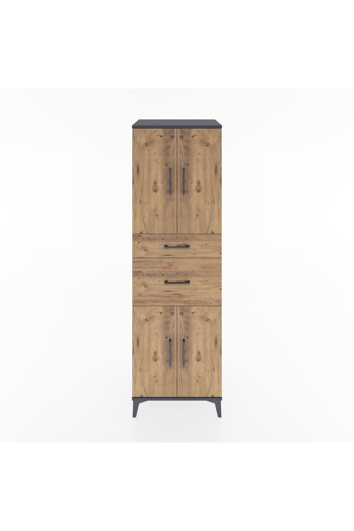 Hyperion Dolap 4 Raflı 2 Çekmeceli 4 Kapaklı 60x44x195 - S59M004V6B
