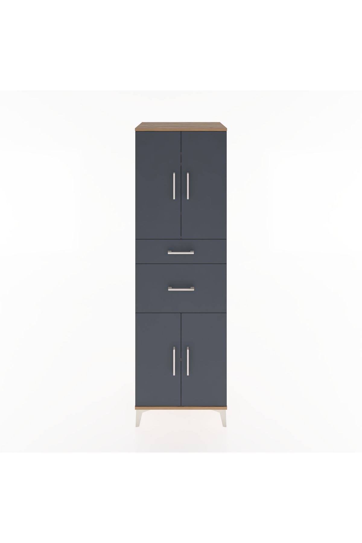 Hyperion Dolap 4 Raflı 2 Çekmeceli 4 Kapaklı 60x44x195 - S59M004V8B