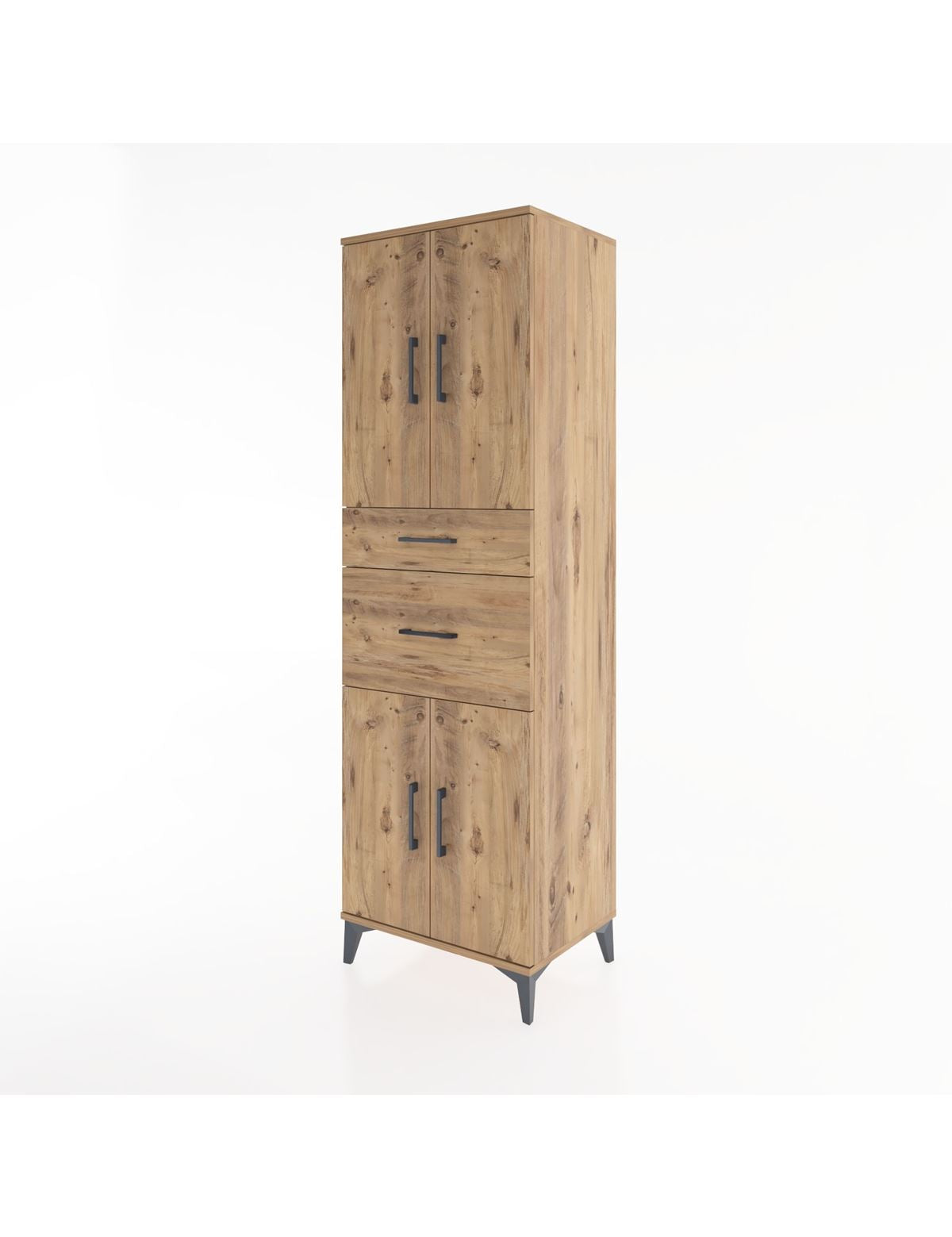 Hyperion Dolap 4 Raflı 2 Çekmeceli 4 Kapaklı 60x44x195 - S59M004V9B