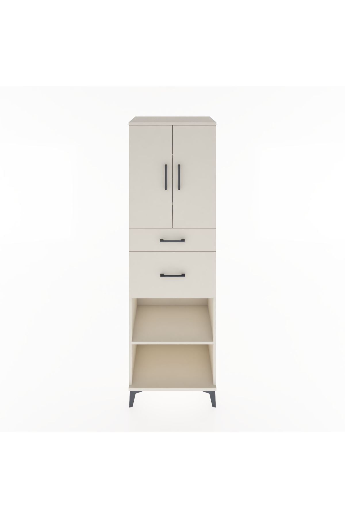 Hyperion Dolap 4 Raflı 2 Çekmeceli 2 Kapaklı 60x44x195 - S59M005V1B