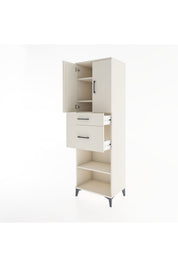Hyperion Dolap 4 Raflı 2 Çekmeceli 2 Kapaklı 60x44x195 - S59M005V1B