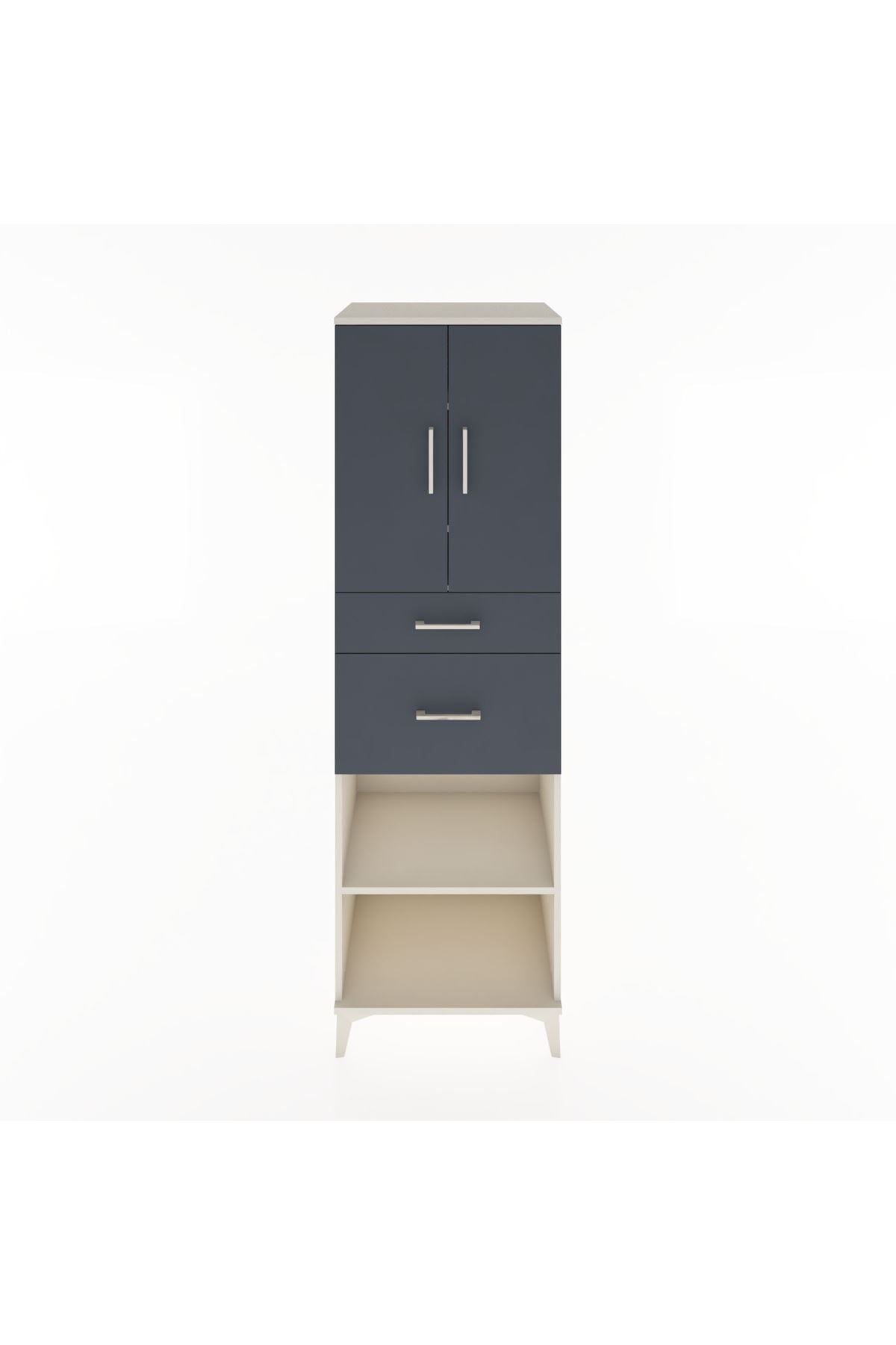 Hyperion Dolap 4 Raflı 2 Çekmeceli 2 Kapaklı 60x44x195 - S59M005V2B