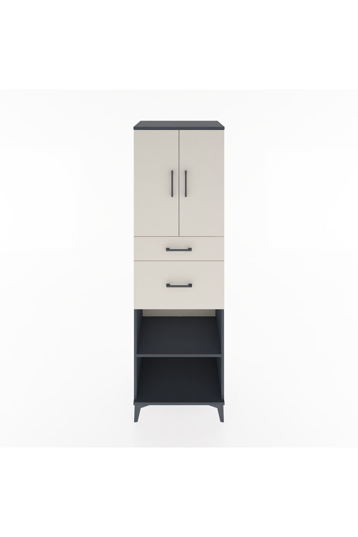 Hyperion Dolap 4 Raflı 2 Çekmeceli 2 Kapaklı 60x44x195 - S59M005V4B