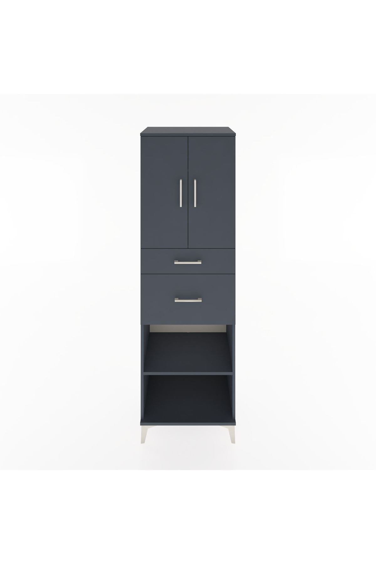Hyperion Dolap 4 Raflı 2 Çekmeceli 2 Kapaklı 60x44x195 - S59M005V5B