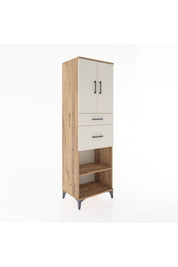 Hyperion Dolap 4 Raflı 2 Çekmeceli 2 Kapaklı 60x44x195 - S59M005V7B