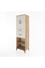 Hyperion Dolap 4 Raflı 2 Çekmeceli 2 Kapaklı 60x44x195 - S59M005V7B