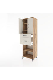 Hyperion Dolap 4 Raflı 2 Çekmeceli 2 Kapaklı 60x44x195 - S59M005V7B