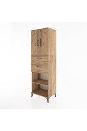 Hyperion Dolap 4 Raflı 2 Çekmeceli 2 Kapaklı 60x44x195 - S59M005V9B