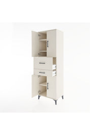 Hyperion Dolap 4 Raflı 2 Çekmeceli 4 Kapaklı 60x44x195 - S59M007V1B
