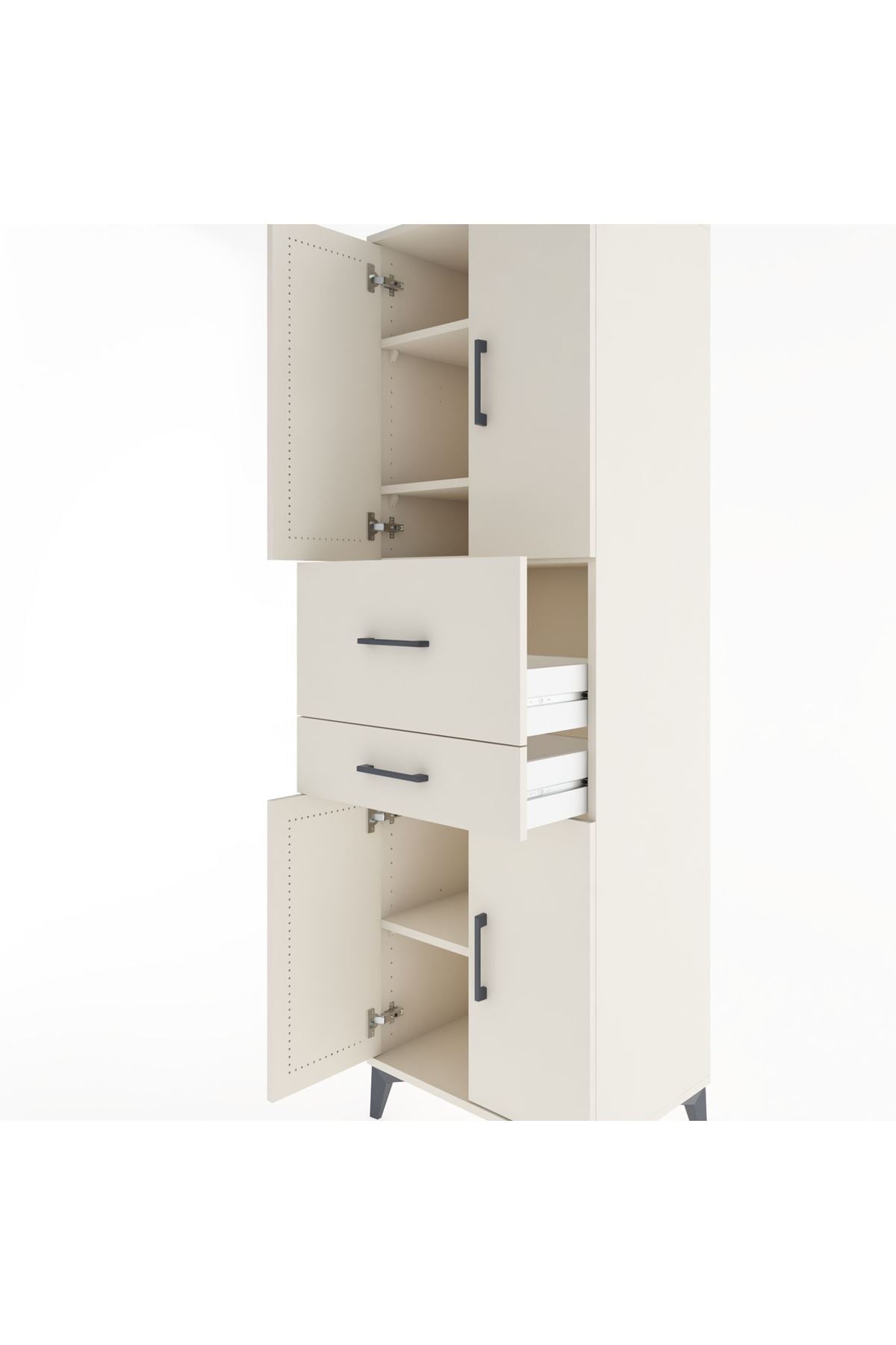 Hyperion Dolap 4 Raflı 2 Çekmeceli 4 Kapaklı 60x44x195 - S59M007V1B