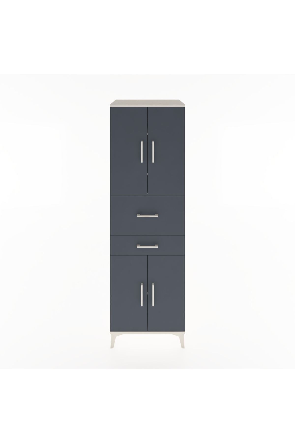 Hyperion Dolap 4 Raflı 2 Çekmeceli 4 Kapaklı 60x44x195 - S59M007V2B