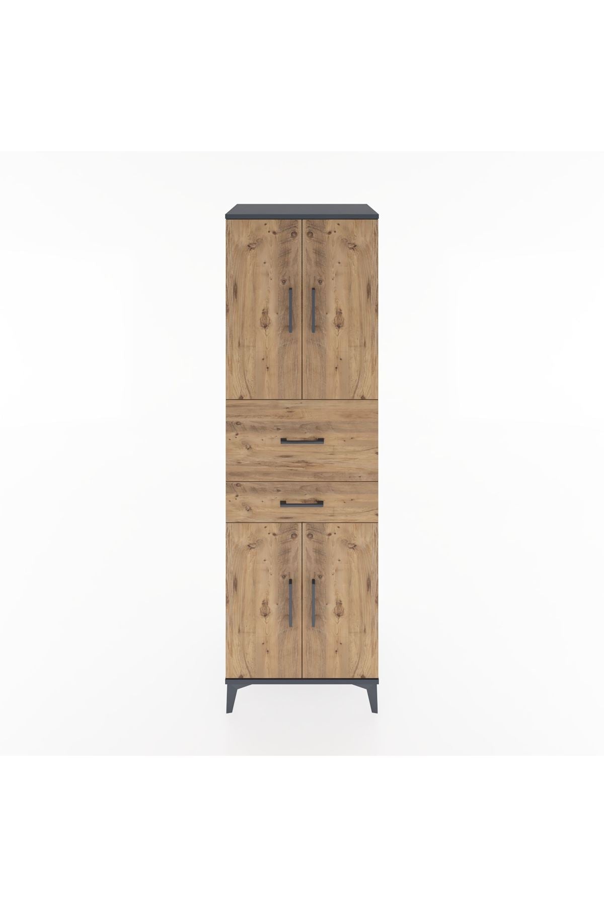 Hyperion Dolap 4 Raflı 2 Çekmeceli 4 Kapaklı 60x44x195 - S59M007V6B