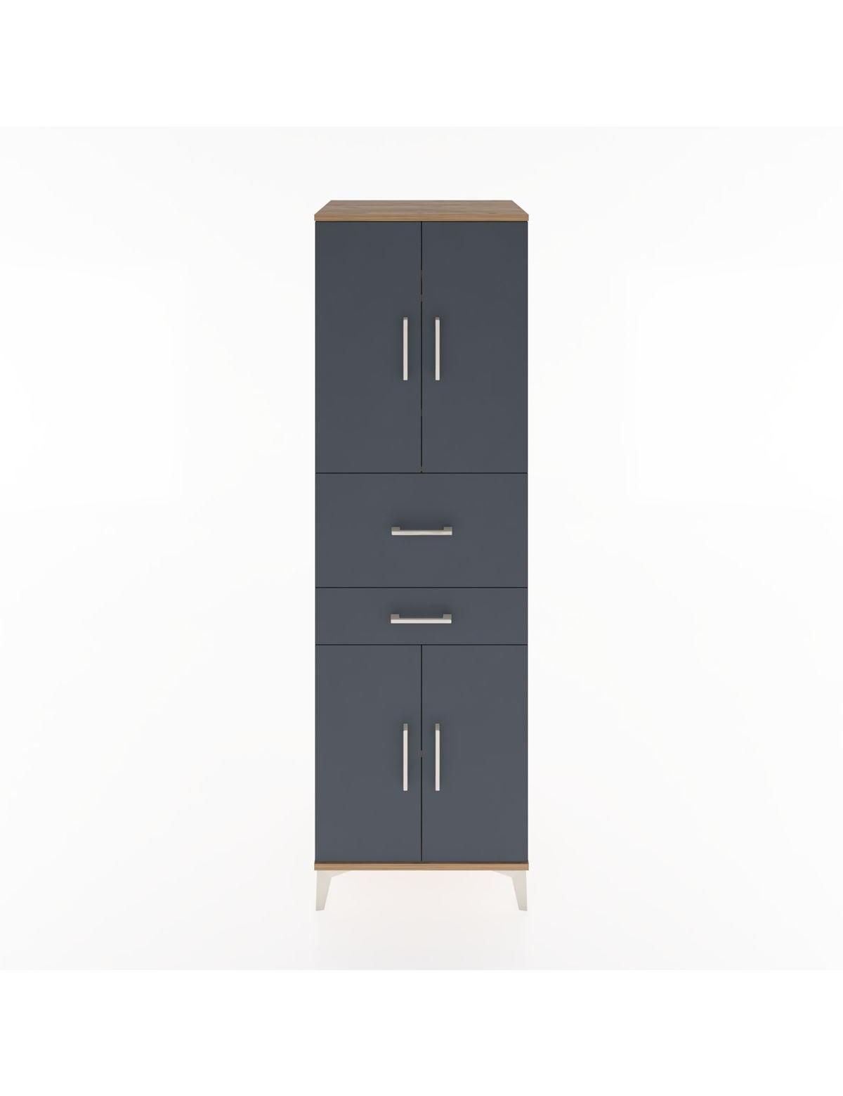Hyperion Dolap 4 Raflı 2 Çekmeceli 4 Kapaklı 60x44x195 - S59M007V8B