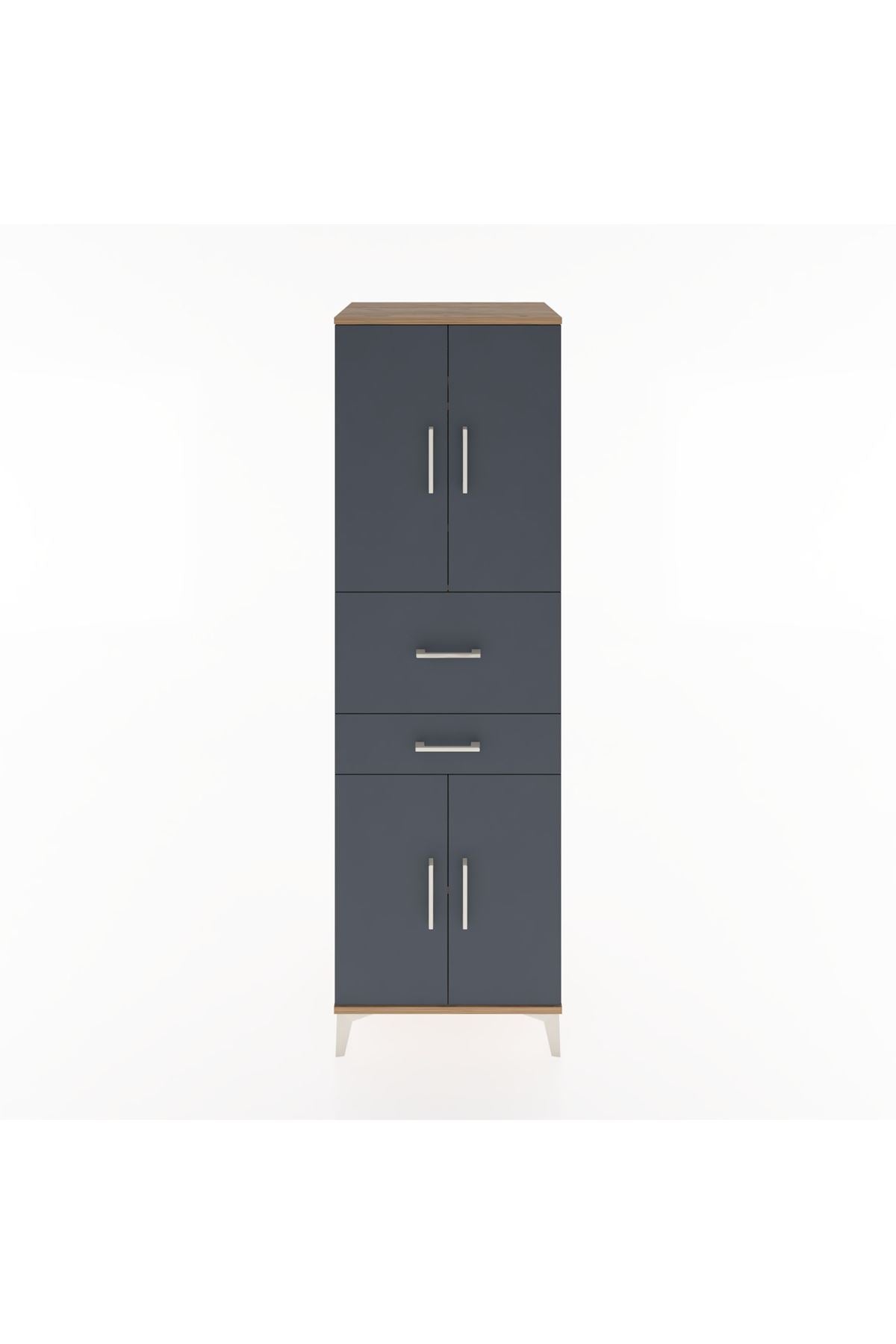 Hyperion Dolap 4 Raflı 2 Çekmeceli 4 Kapaklı 60x44x195 - S59M007V8B