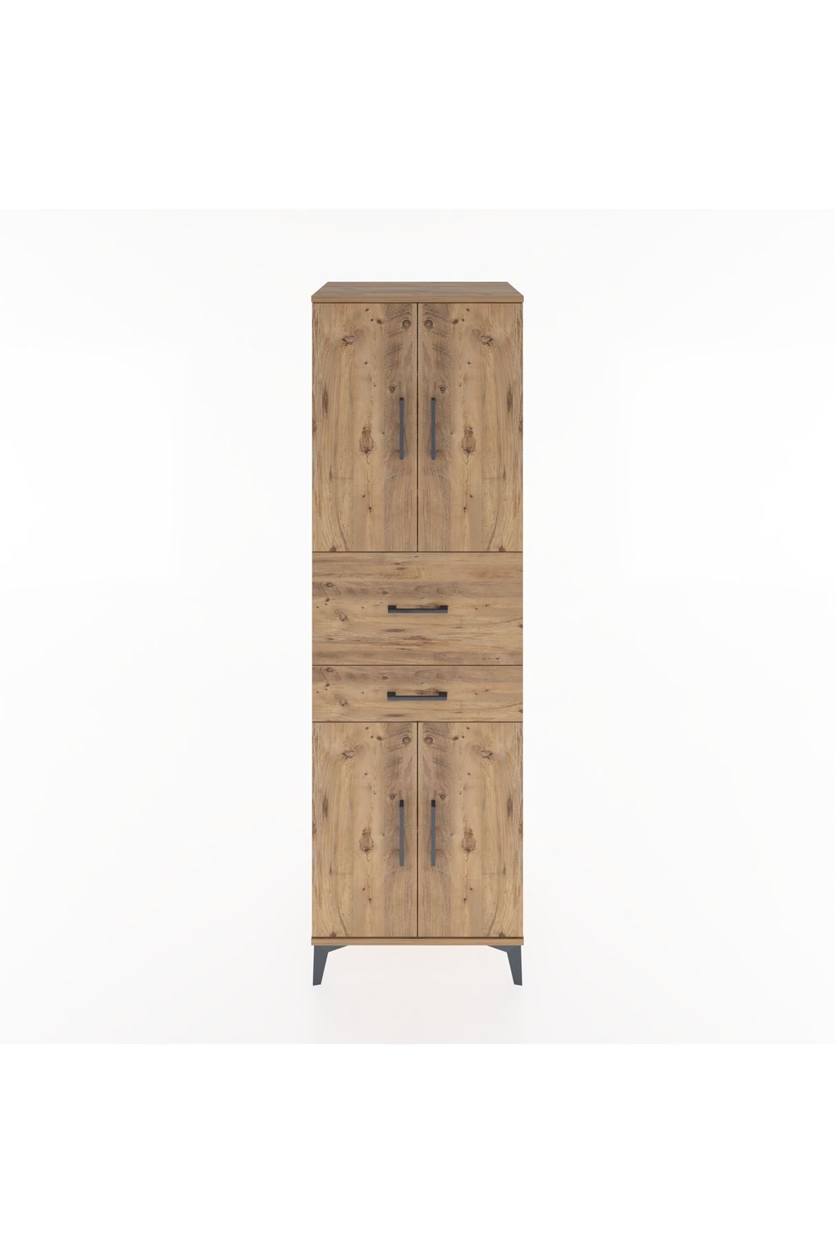 Hyperion Dolap 4 Raflı 2 Çekmeceli 4 Kapaklı 60x44x195 - S59M007V9B