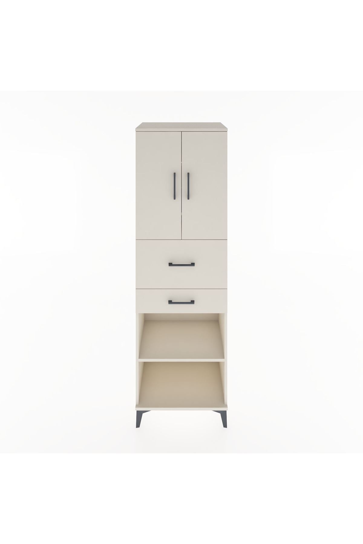 Hyperion Dolap 4 Raflı 2 Çekmeceli 2 Kapaklı 60x44x195 - S59M008V1B
