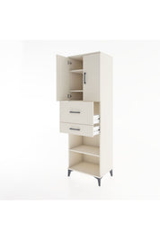 Hyperion Dolap 4 Raflı 2 Çekmeceli 2 Kapaklı 60x44x195 - S59M008V1B