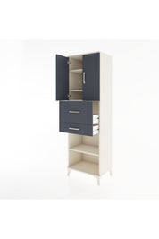 Hyperion Dolap 4 Raflı 2 Çekmeceli 2 Kapaklı 60x44x195 - S59M008V2B