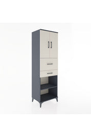 Hyperion Dolap 4 Raflı 2 Çekmeceli 2 Kapaklı 60x44x195 - S59M008V4B