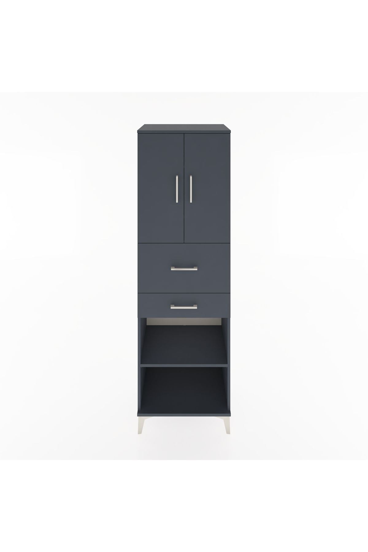 Hyperion Dolap 4 Raflı 2 Çekmeceli 2 Kapaklı 60x44x195 - S59M008V5B