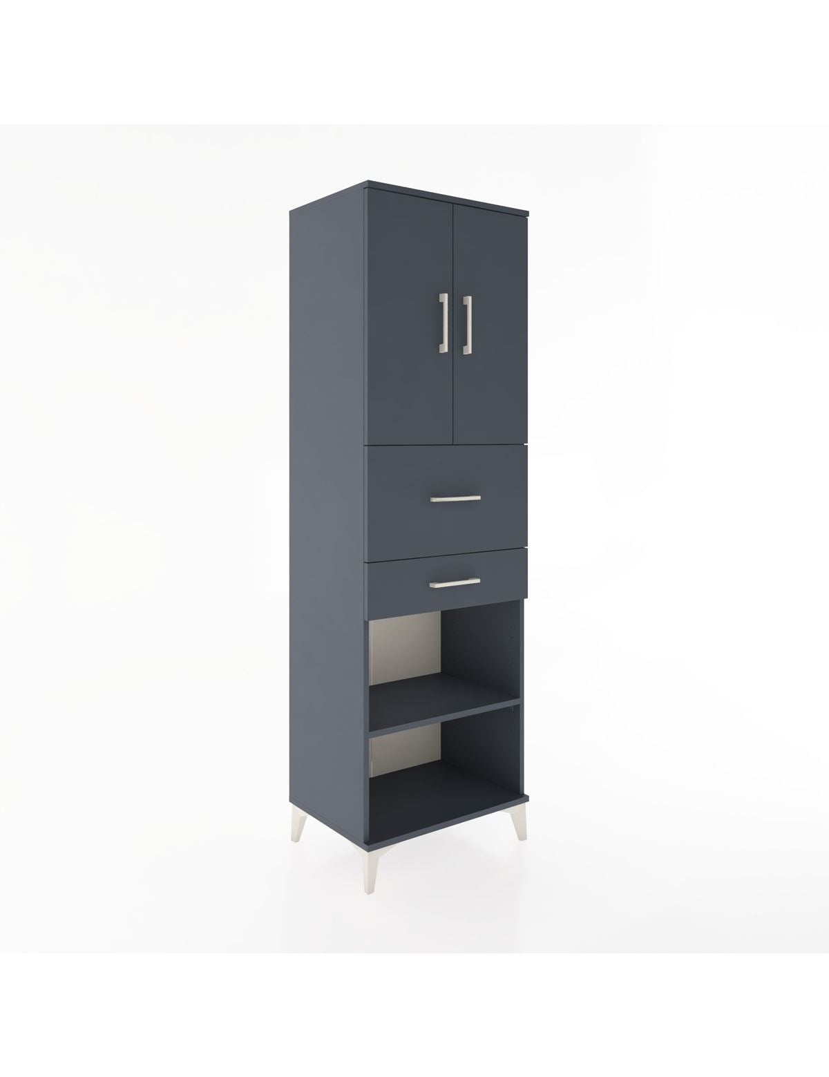 Hyperion Dolap 4 Raflı 2 Çekmeceli 2 Kapaklı 60x44x195 - S59M008V5B
