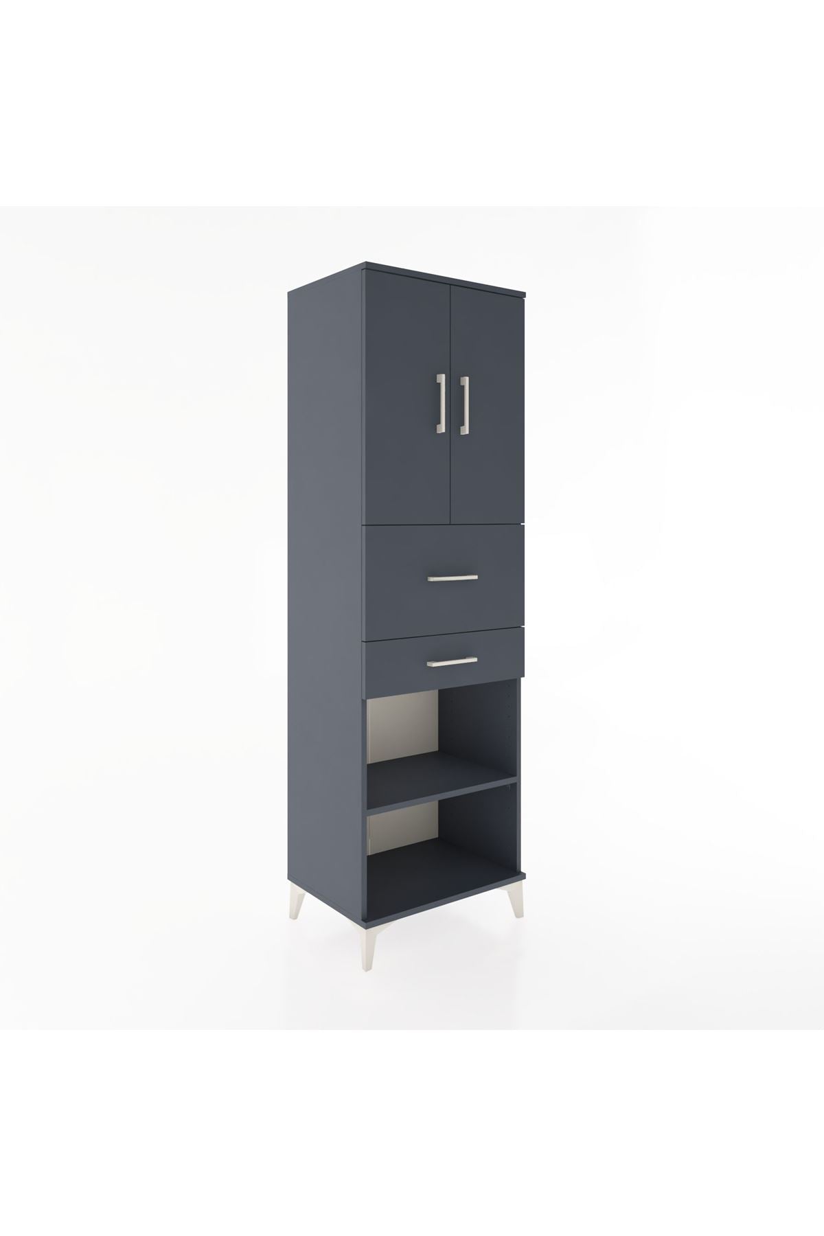 Hyperion Dolap 4 Raflı 2 Çekmeceli 2 Kapaklı 60x44x195 - S59M008V5B