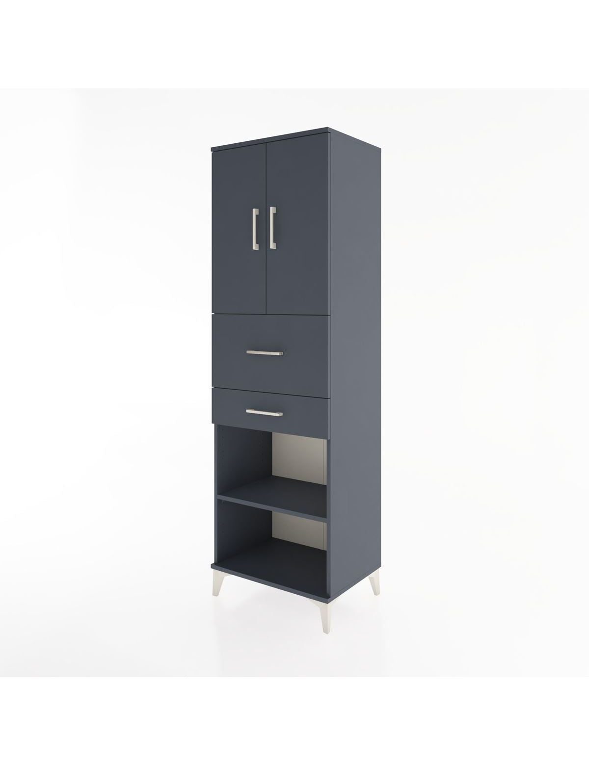 Hyperion Dolap 4 Raflı 2 Çekmeceli 2 Kapaklı 60x44x195 - S59M008V5B