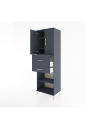Hyperion Dolap 4 Raflı 2 Çekmeceli 2 Kapaklı 60x44x195 - S59M008V5B