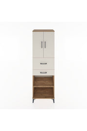 Hyperion Dolap 4 Raflı 2 Çekmeceli 2 Kapaklı 60x44x195 - S59M008V7B