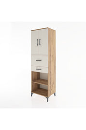 Hyperion Dolap 4 Raflı 2 Çekmeceli 2 Kapaklı 60x44x195 - S59M008V7B