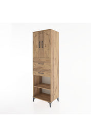 Hyperion Dolap 4 Raflı 2 Çekmeceli 2 Kapaklı 60x44x195 - S59M008V9B