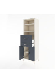 Hyperion Dolap 4 Raflı 2 Çekmeceli 2 Kapaklı 60x44x195 - S59M009V2B