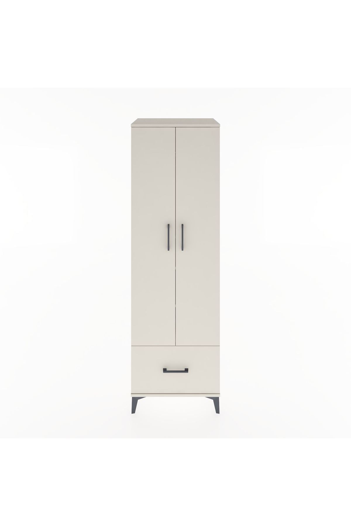 Hyperion Dolap 3 Raflı Tek Çekmeceli Tek Askılı 60x44x195 - S59M010V1B