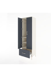 Hyperion Dolap 3 Raflı Tek Çekmeceli Tek Askılı 60x44x195 - S59M010V2B