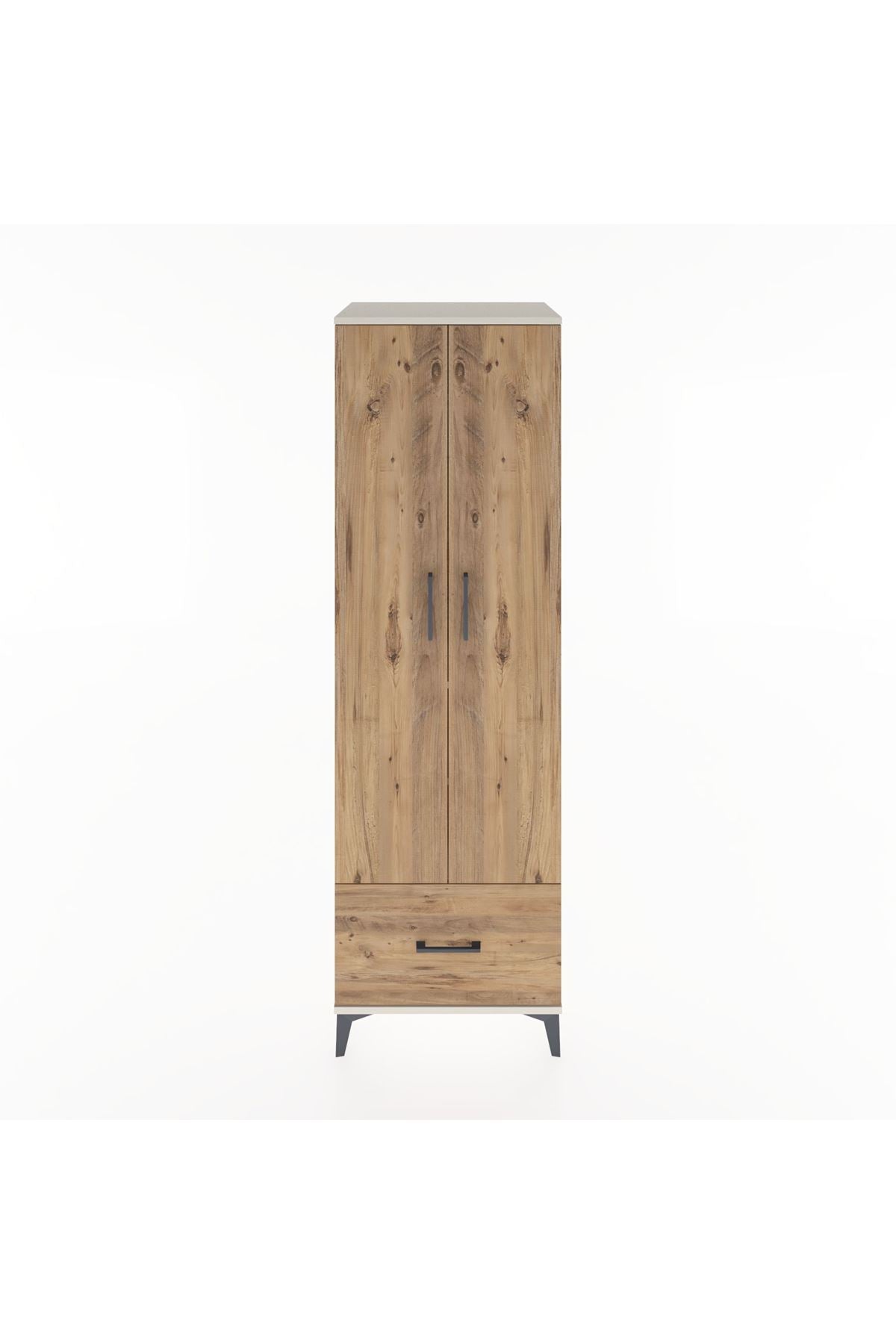 Hyperion Dolap 3 Raflı Tek Çekmeceli Tek Askılı 60x44x195 - S59M010V3B