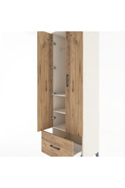 Hyperion Dolap 3 Raflı Tek Çekmeceli Tek Askılı 60x44x195 - S59M010V3B