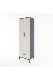 Hyperion Dolap 3 Raflı Tek Çekmeceli Tek Askılı 60x44x195 - S59M010V4B