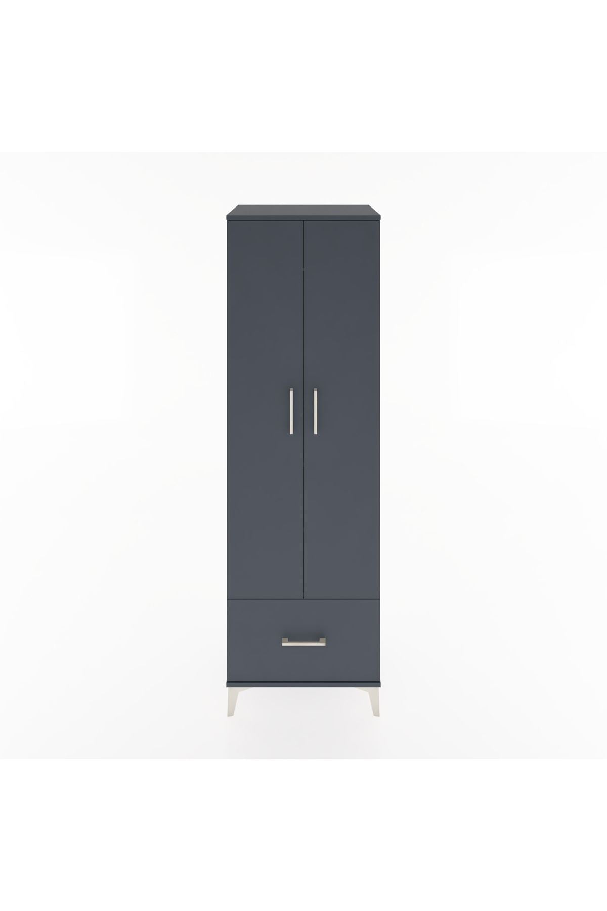 Hyperion Dolap 3 Raflı Tek Çekmeceli Tek Askılı 60x44x195 - S59M010V5B
