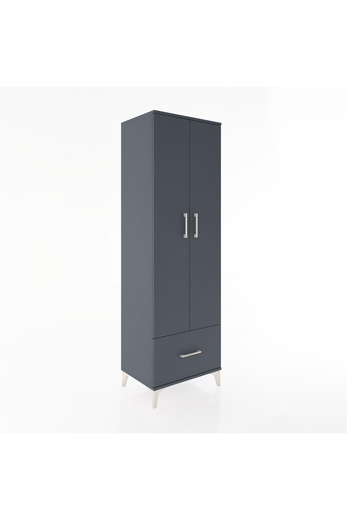 Hyperion Dolap 3 Raflı Tek Çekmeceli Tek Askılı 60x44x195 - S59M010V5B